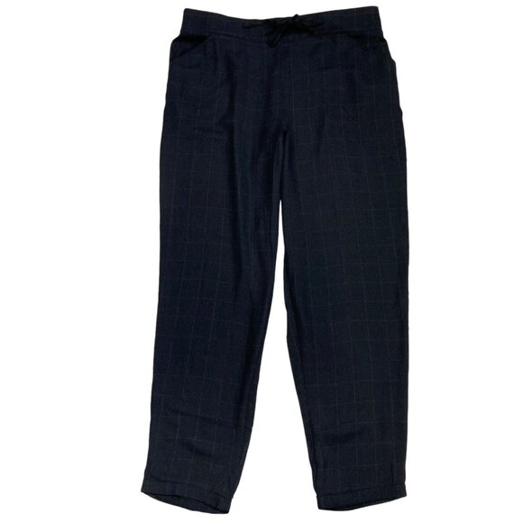 Maurices Pants - *New Maurices Pant Womens Lg Black Windowpane Pull On Classic Dark Academia